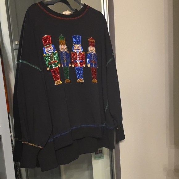Festive Sequin Nutcracker Sweater - Picture 7 of 11